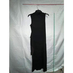 MSRP $68 Aqua Black Mock Neck Wrap Bodycon Dress Size Small
